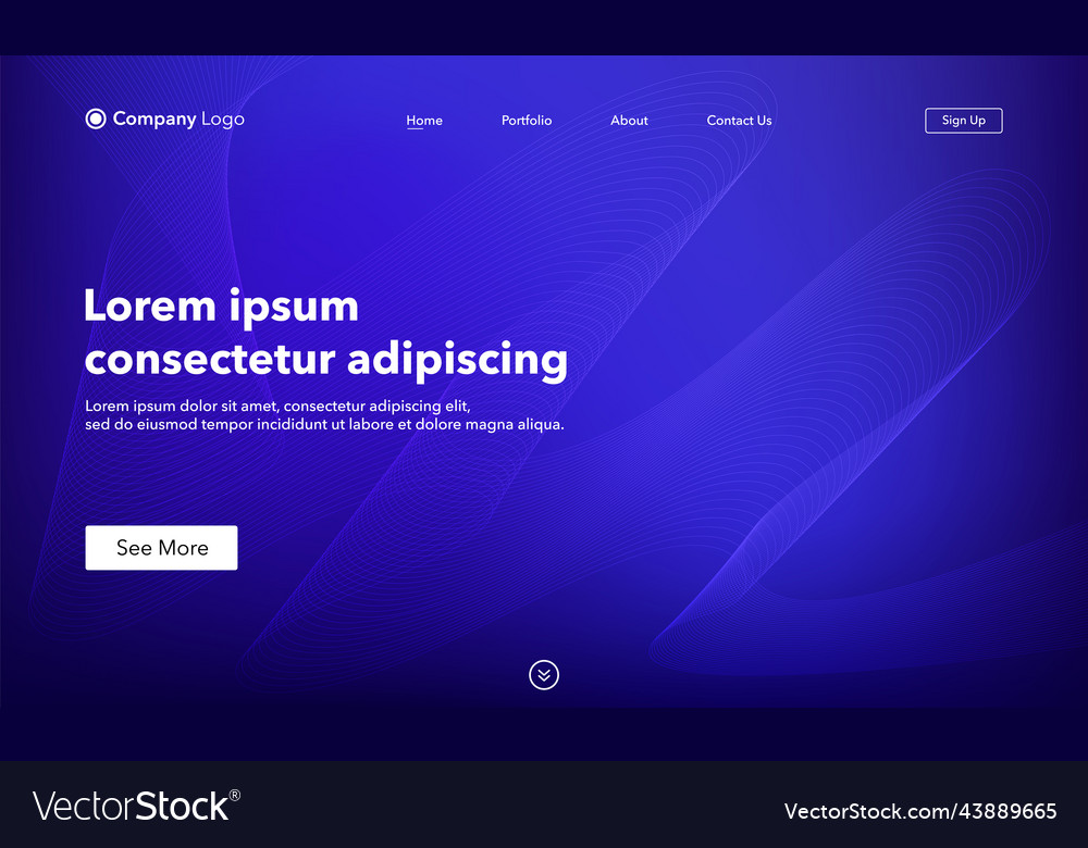 Abstract background website landing page template