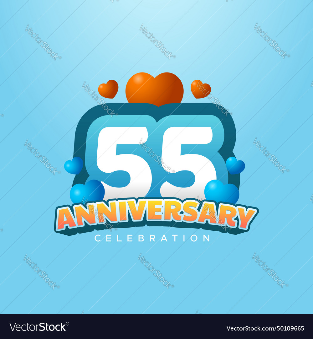 Anniversary fun number design collection