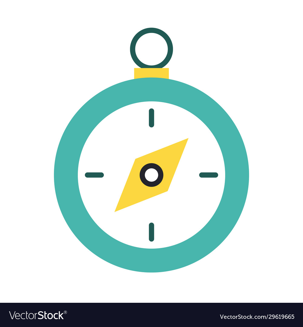 Compass guide device line and fill style icon