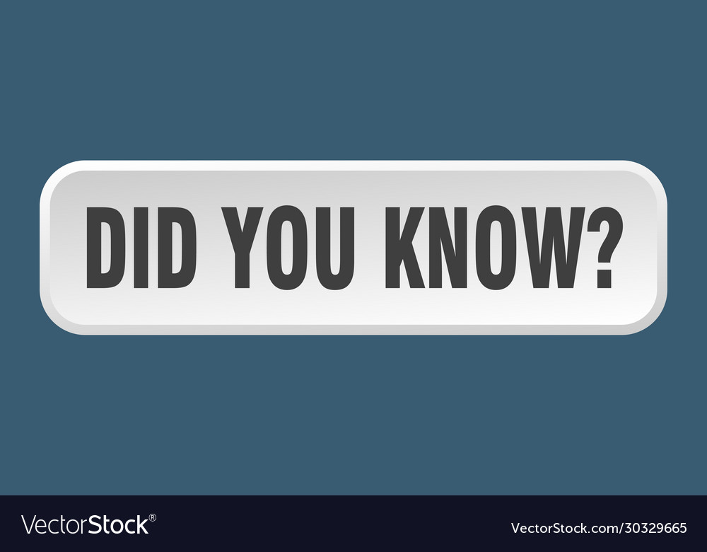 Did you know button square 3d push