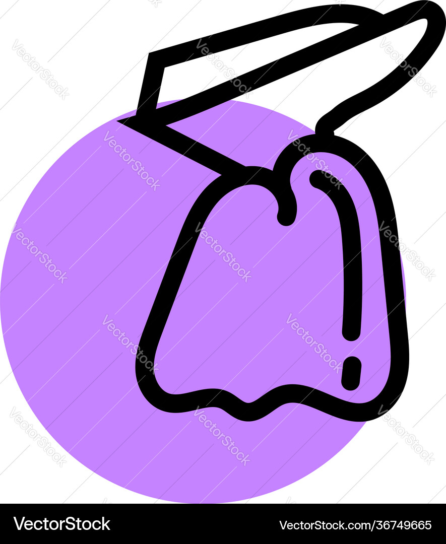 Empty candy wrapper on a white background Vector Image