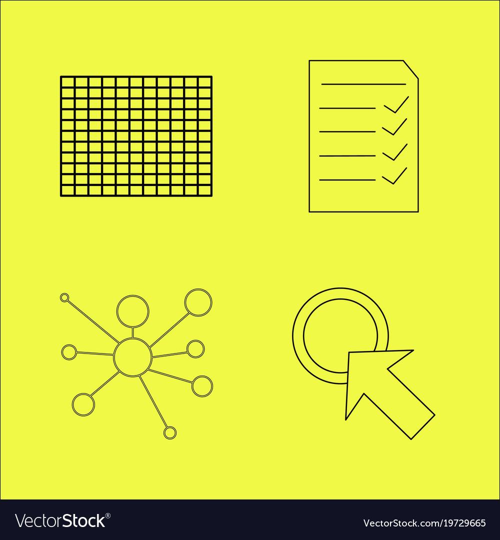Essential linear icon set