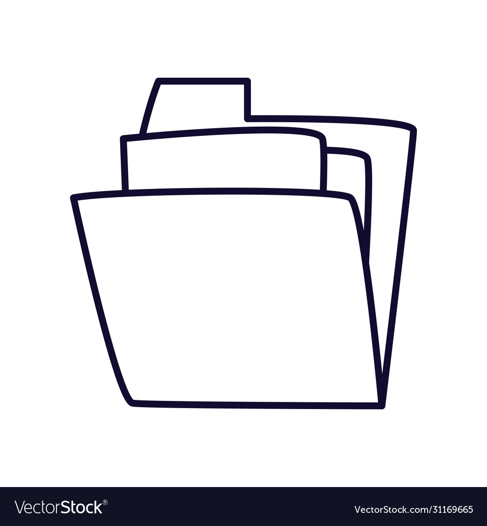 File line style icon design vector image File line style icon design
