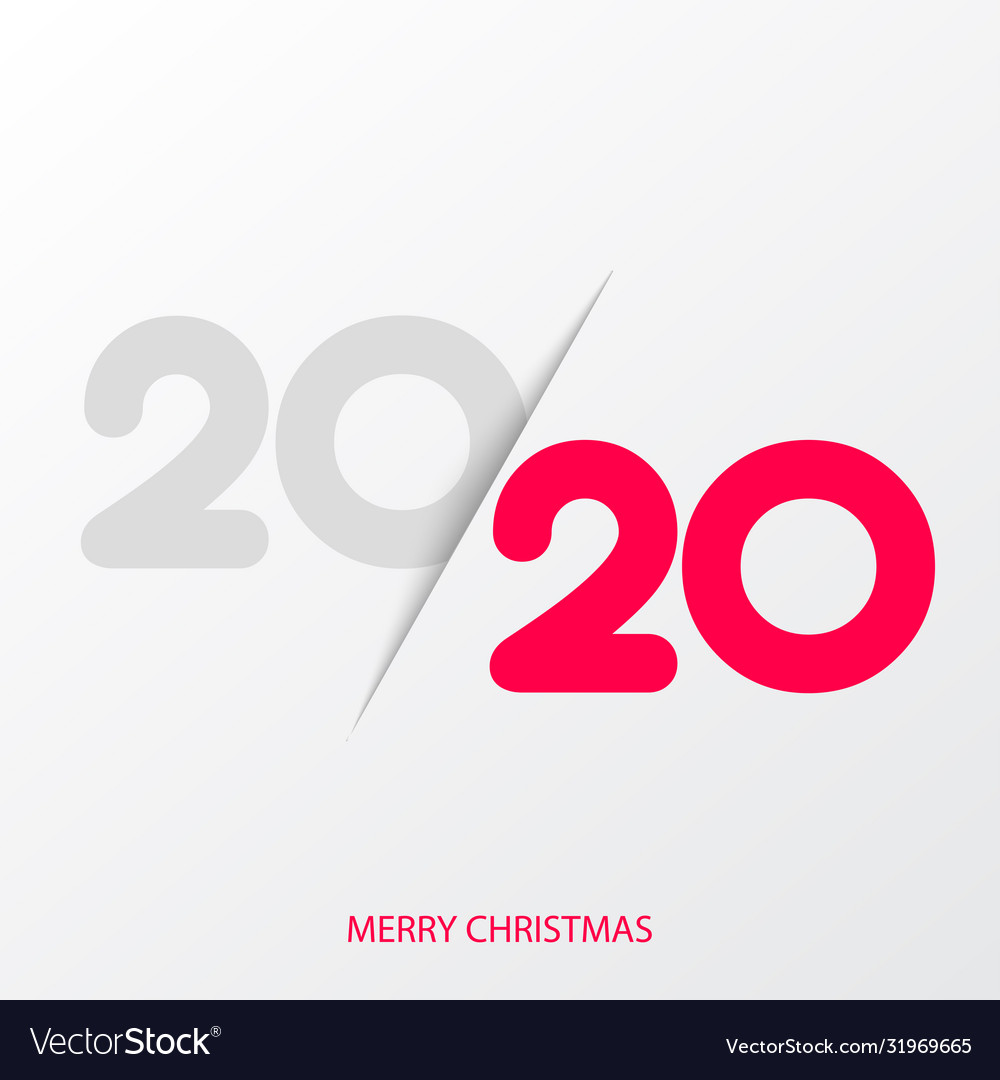 Happy new year or christmas banner for your card vector image Happy new year or christmas banner for your card