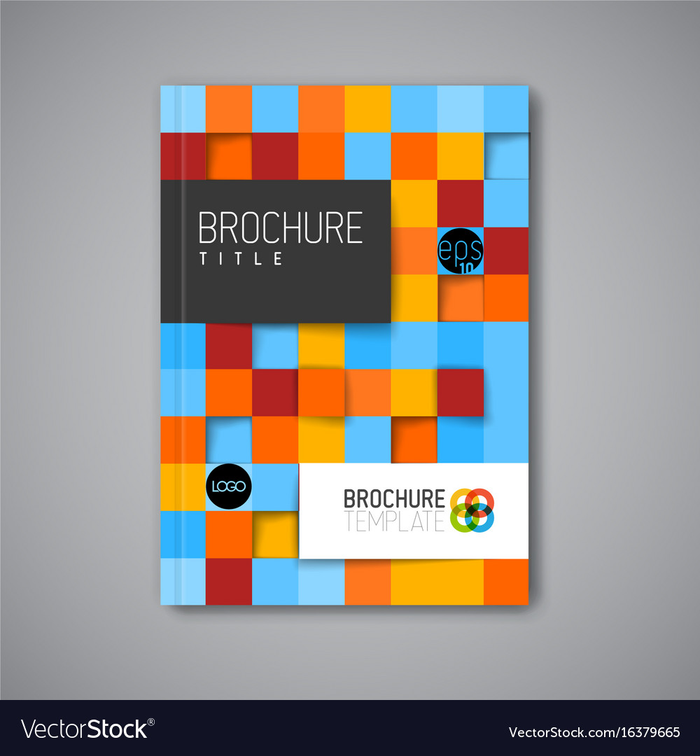 Modern abstract brochure design template Vector Image