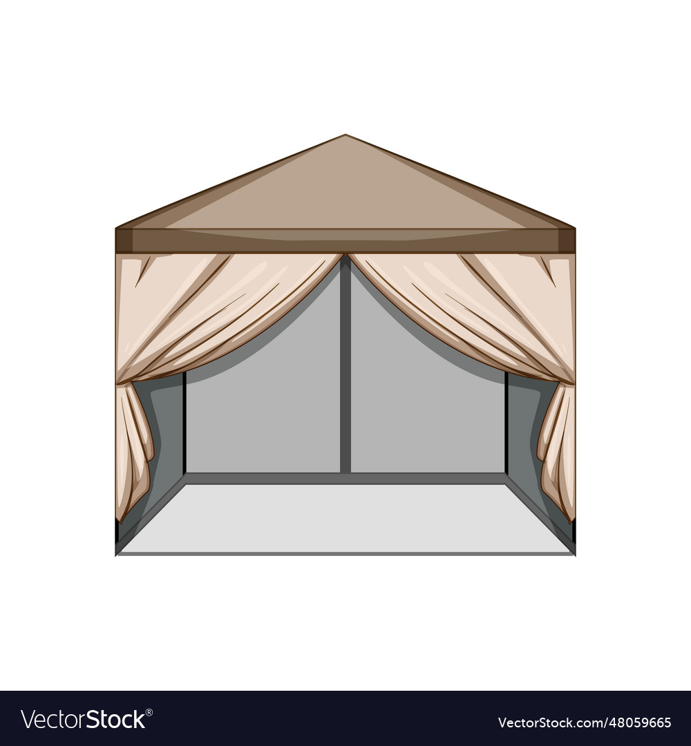 Party tent garden cartoon