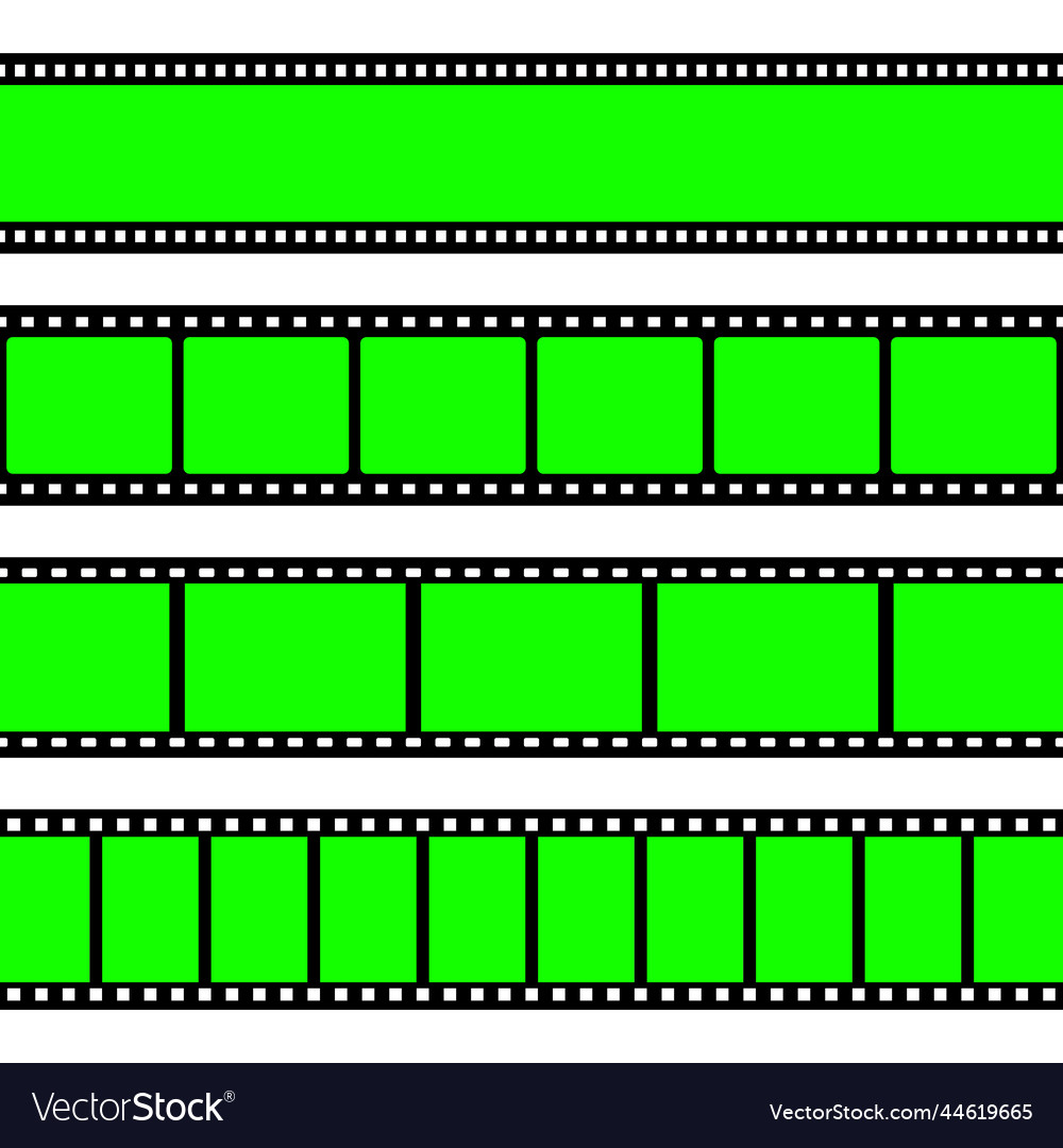 Realistic blank film strip camera roll old retro Vector Image