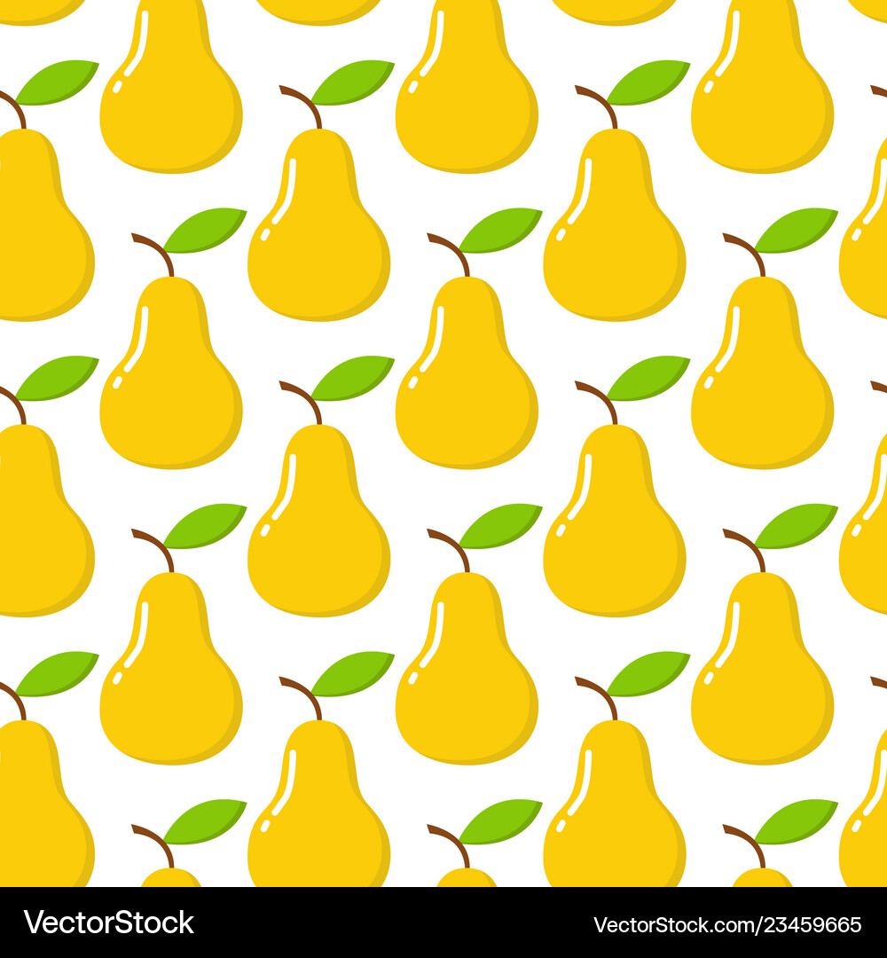Seamless pattern with pears perfect Royalty Free Vector