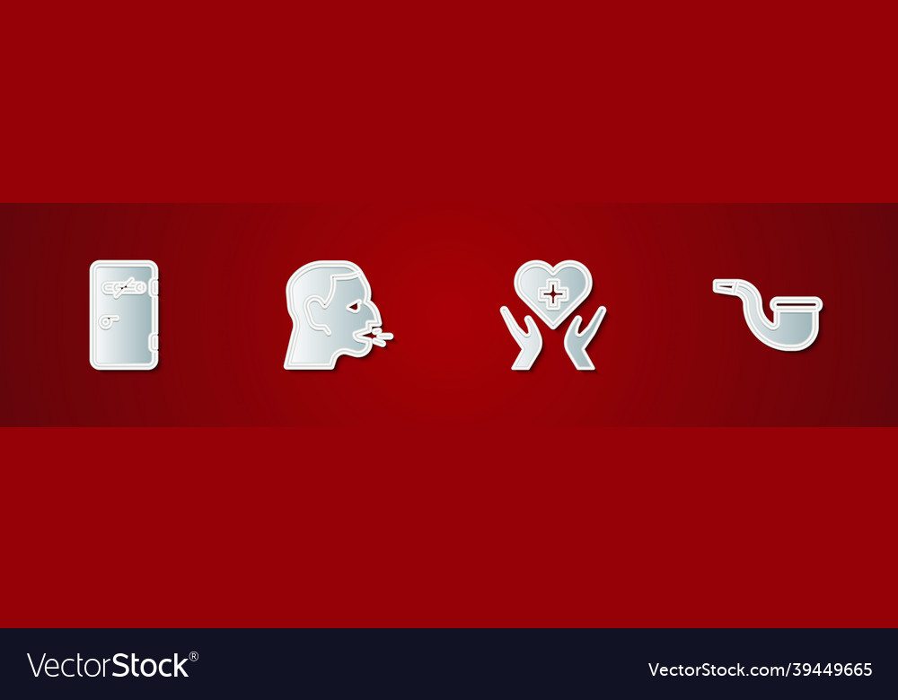 set-no-smoking-area-man-coughing-heart-royalty-free-vector