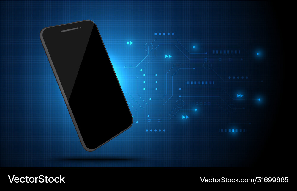 Smart phone technology communication Royalty Free Vector