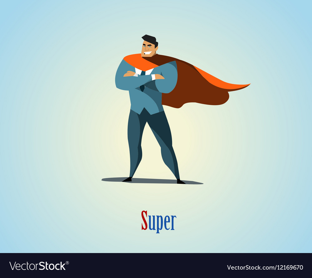 Businessman superhero