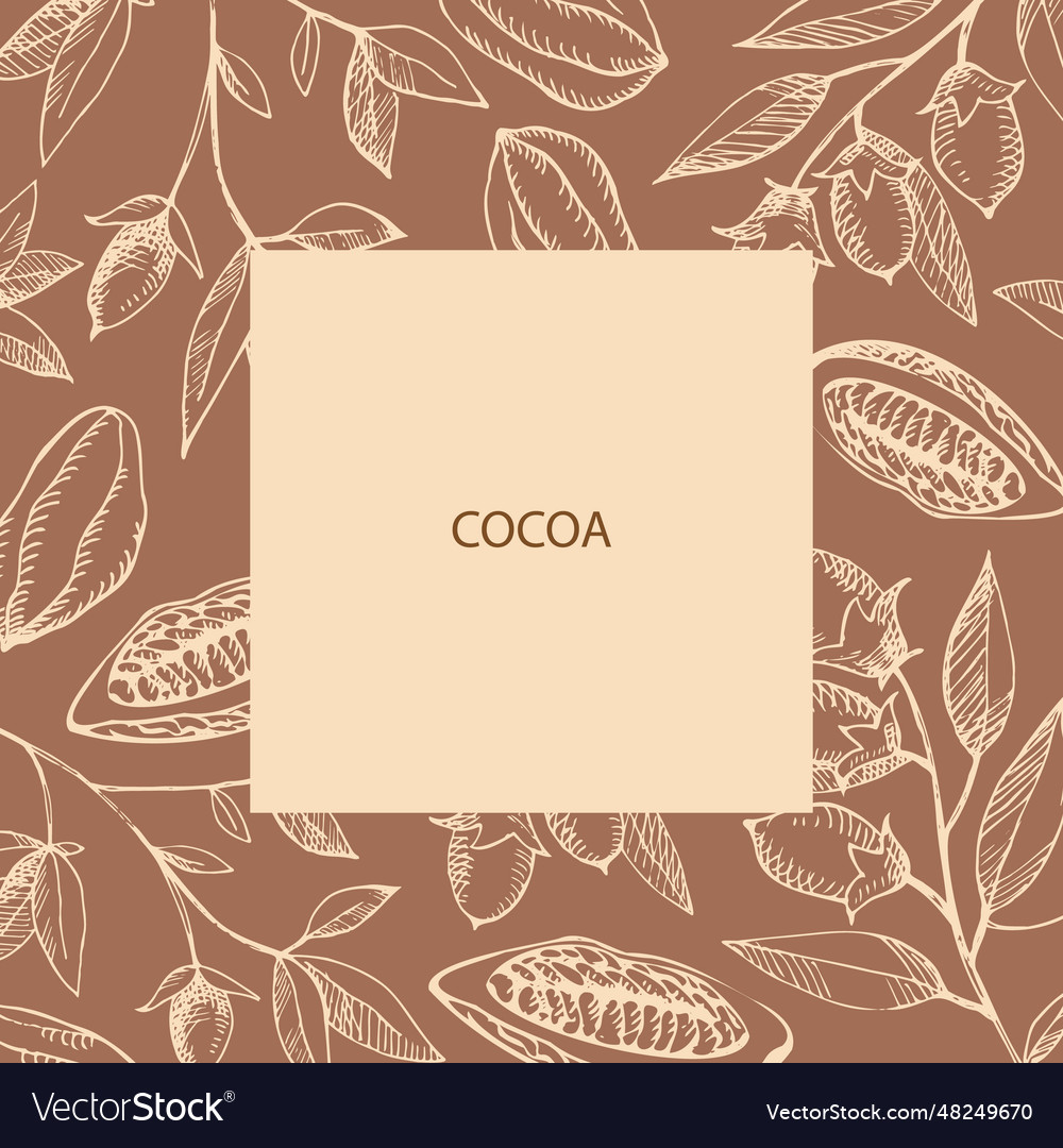 Cocoa label template background for text