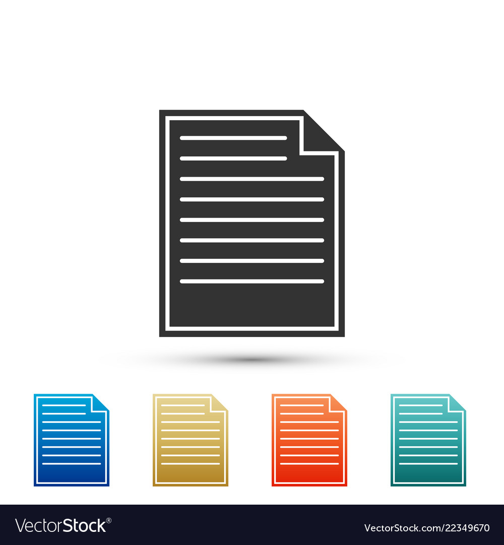 Document icon on white background checklist vector image Document icon on white background checklist