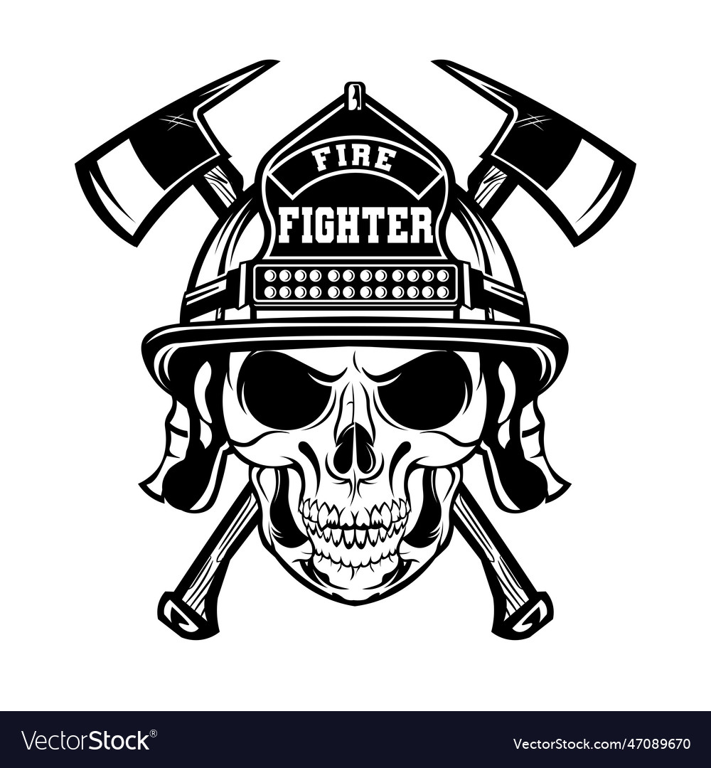 Firefighter Skull with Axe