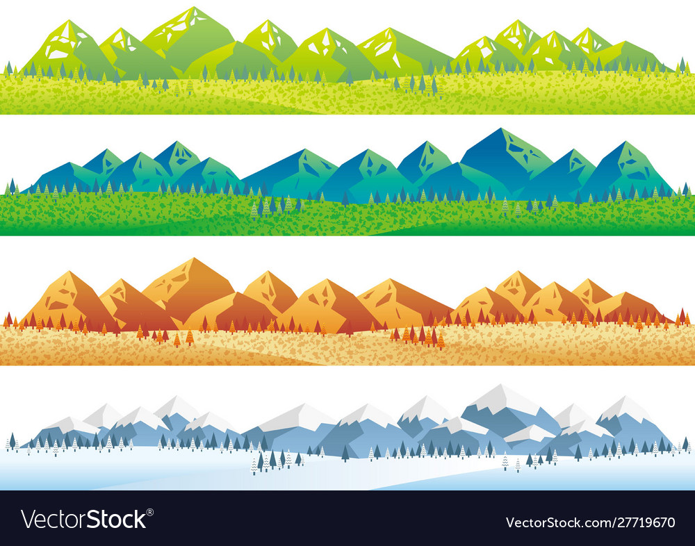 Four Seasons Mountain & Field Set