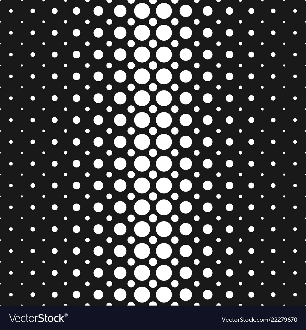 Monochrome abstract halftone circle pattern vector image Monochrome abstract halftone circle pattern