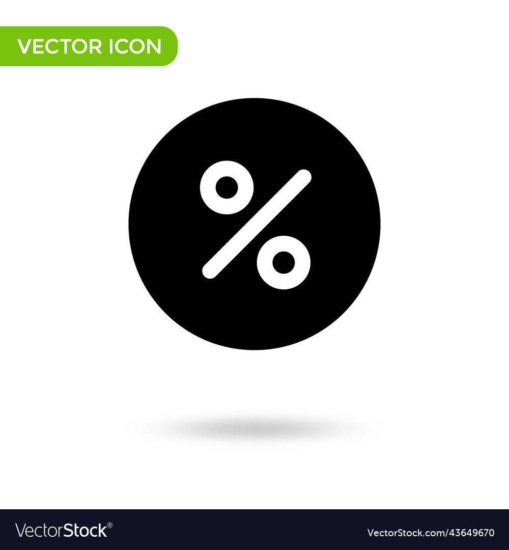 Prozent Ikone minimal und kreativ isoliert