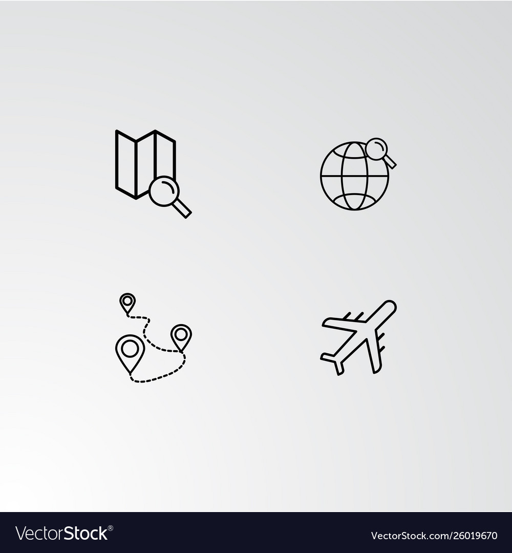 Set 4 perfect icons for navigation