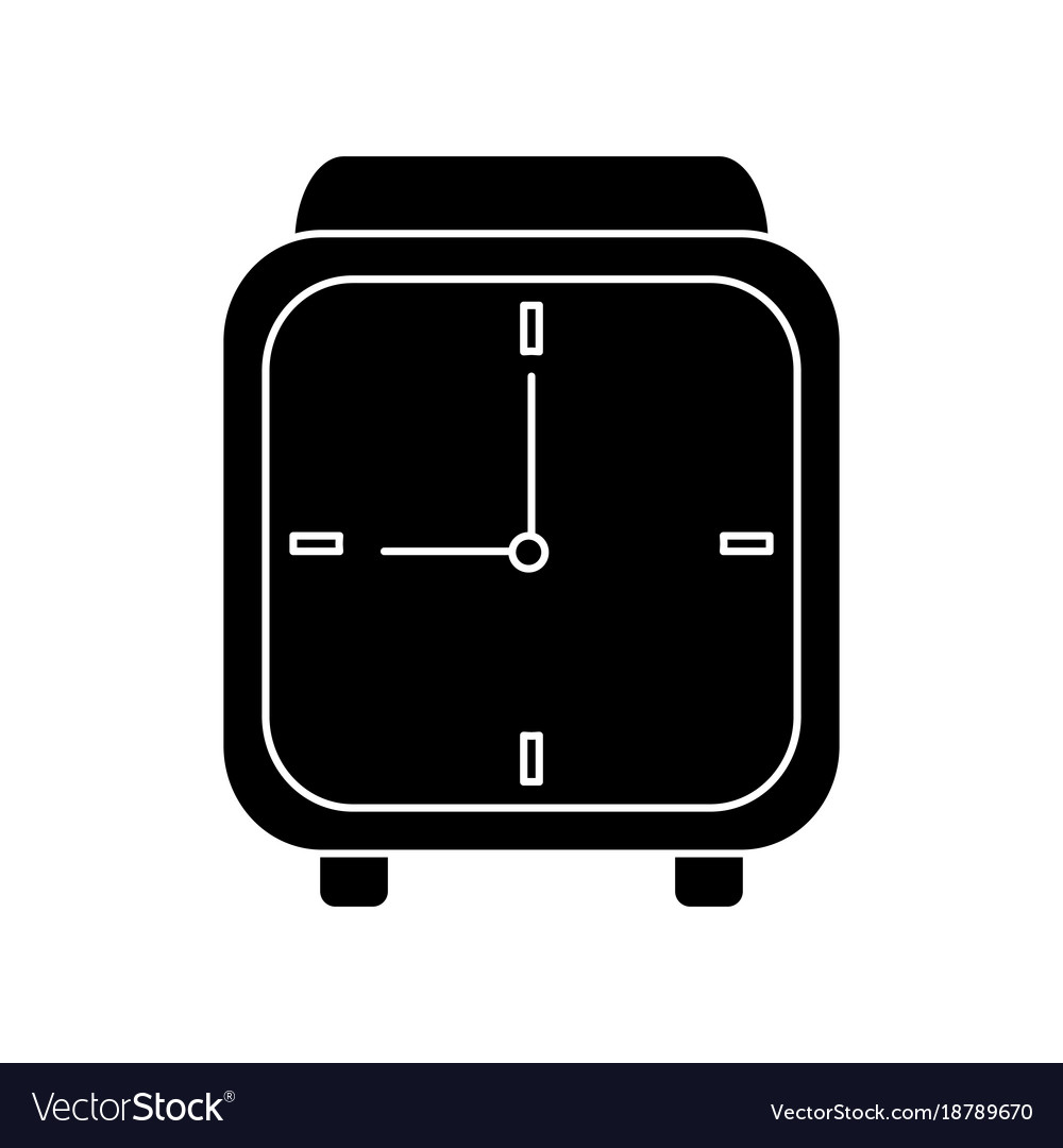 Table clock isolated