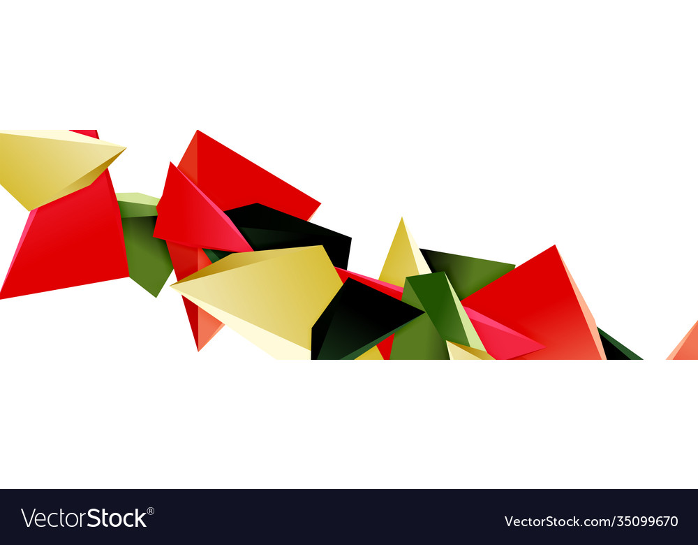 Triangle mosaic abstract background 3d triangular