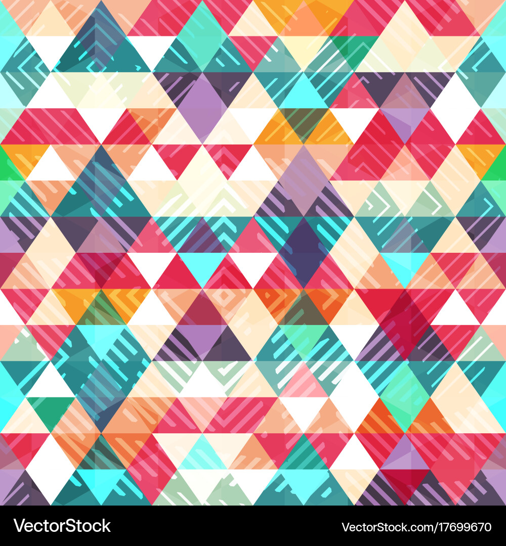Triangle seamless pattern Royalty Free Vector Image