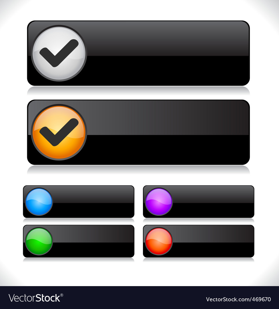 Website template buttons