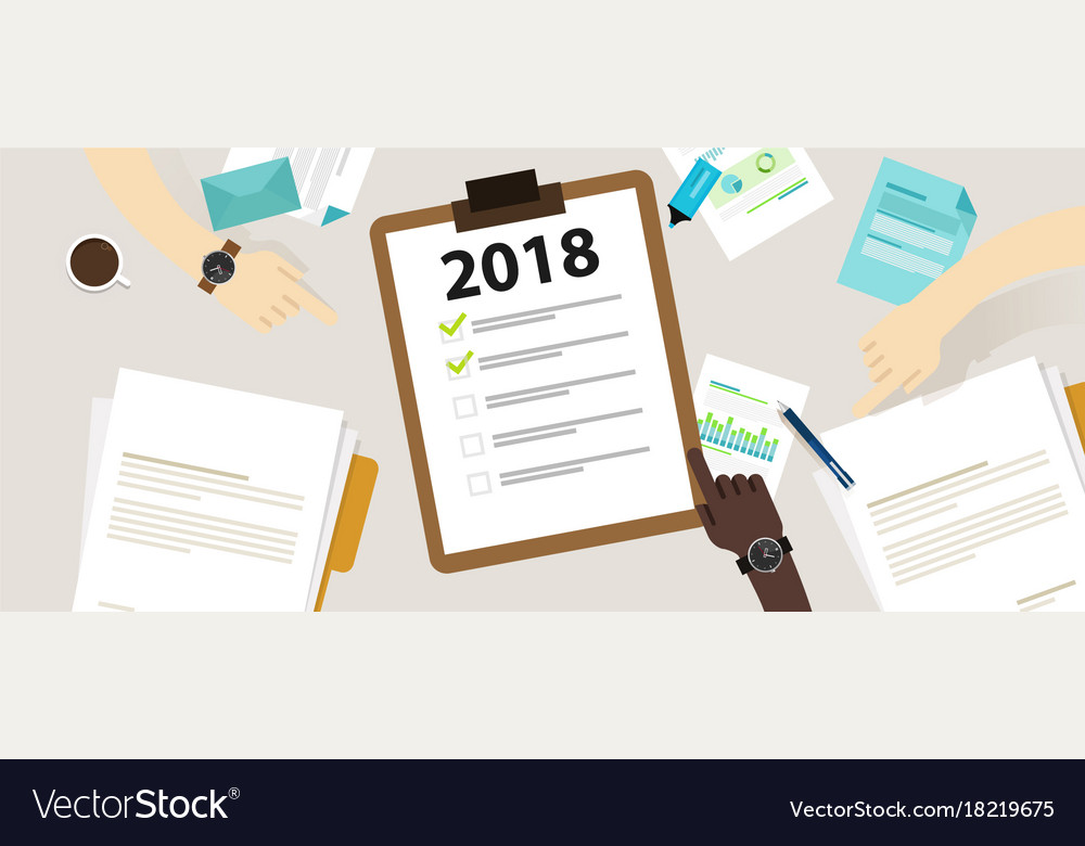 2018 new year resolution and target business check