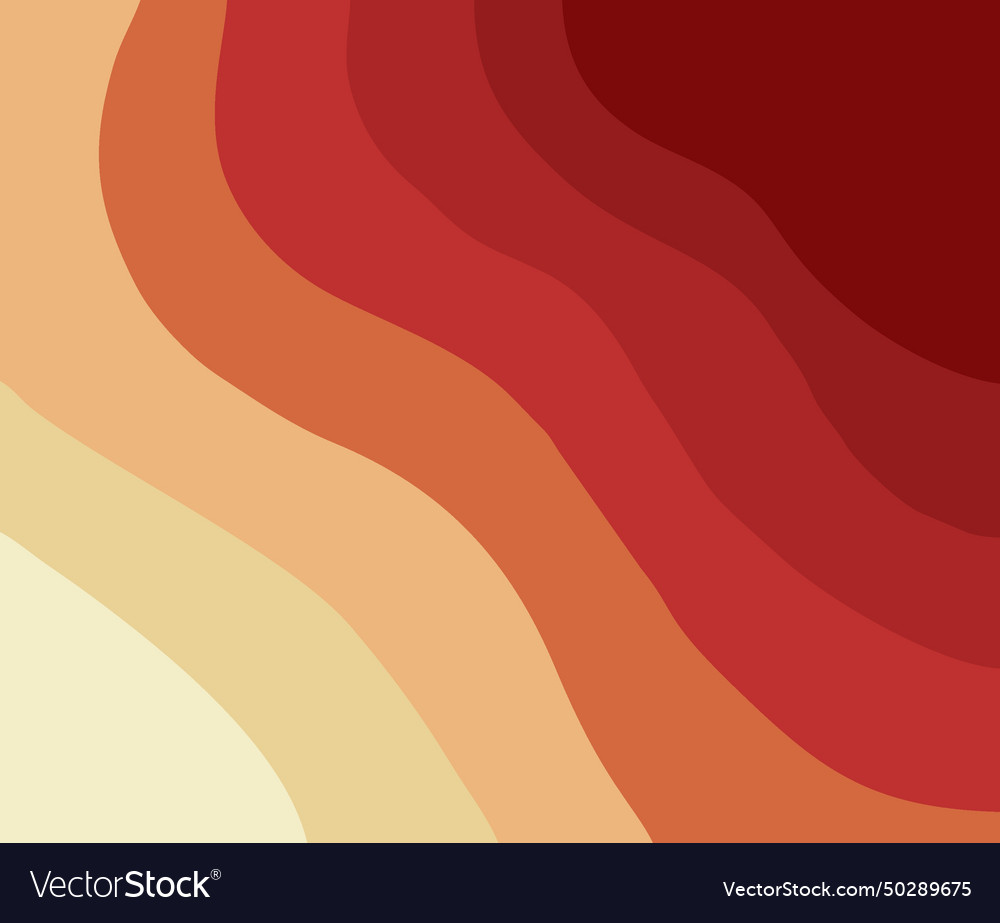 Abstract background with red waves