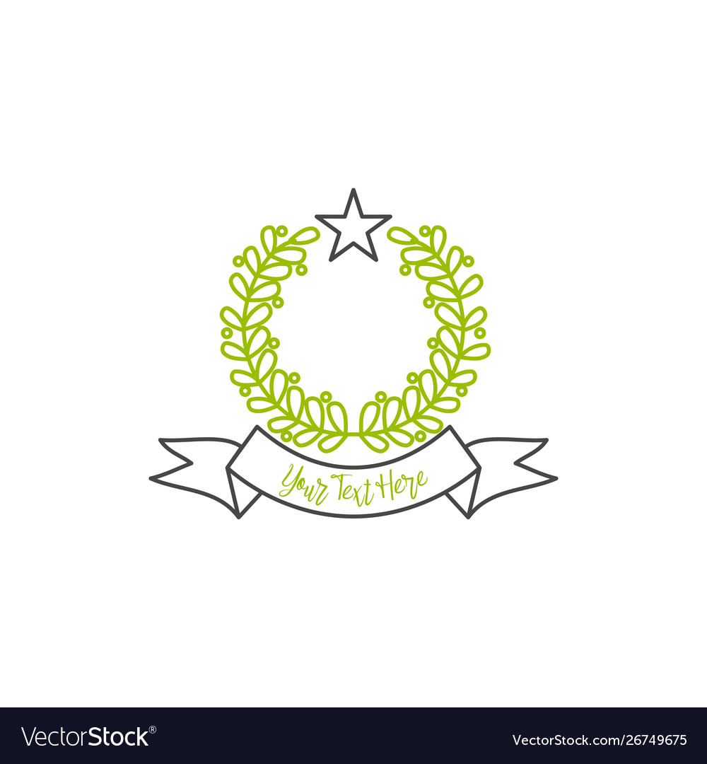 Abstract emblem blank design template frame border