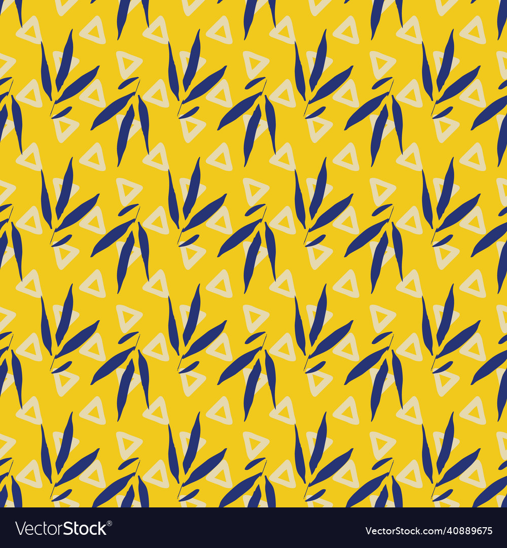 Bamboo triangle seamless pattern Vector Image Bamboo triangle seamless pattern