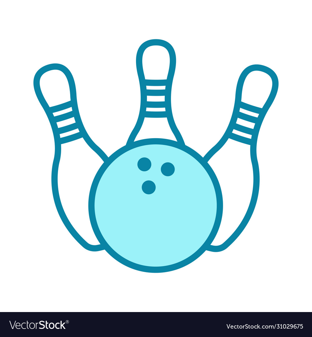 Bowling - pin icon design template