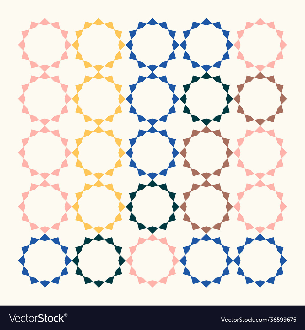 Circular abstract pattern design vector image Circular abstract pattern design