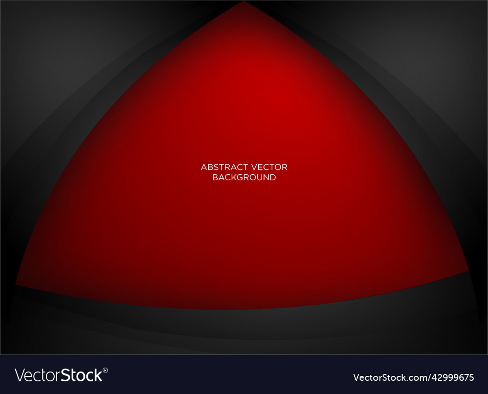 Elegant dark abstract wave background with red vector image Elegant dark abstract wave background with red