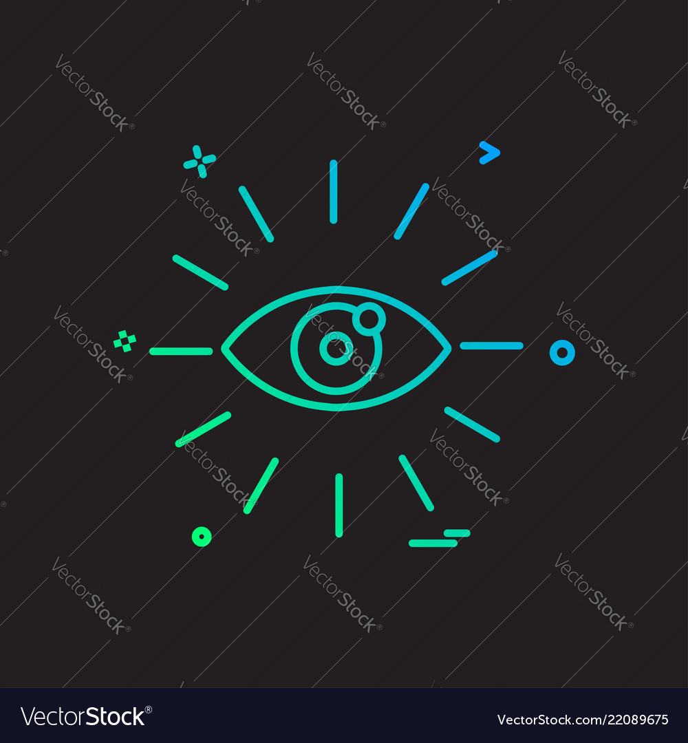 Eye icon design Royalty Free Vector Image - VectorStock