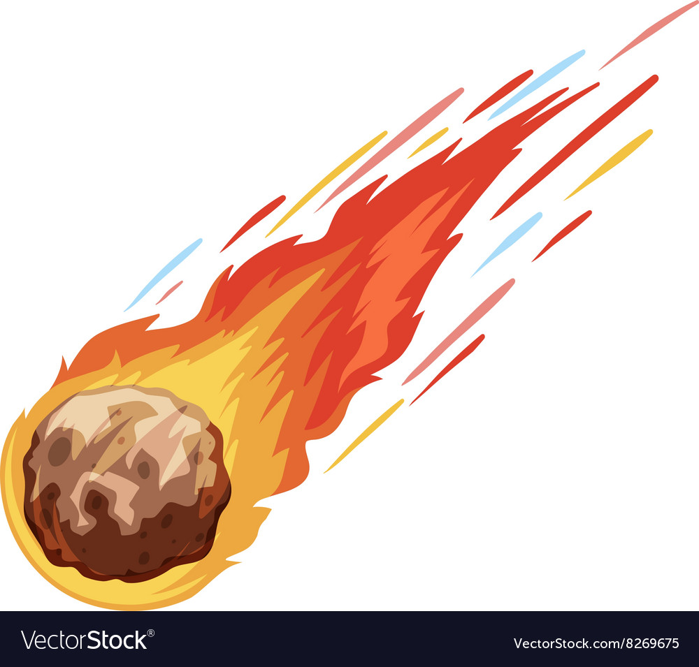 Falling Comet in Space