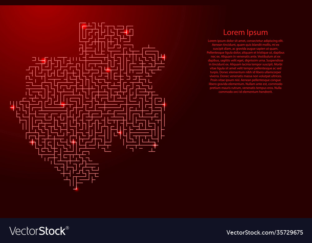 Gabon map from red pattern maze grid vector image Gabon map from red pattern maze grid