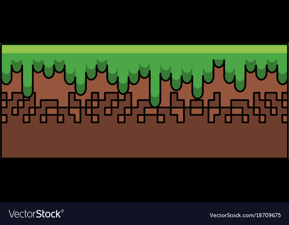 Ground terrain game item Royalty Free Vector Image