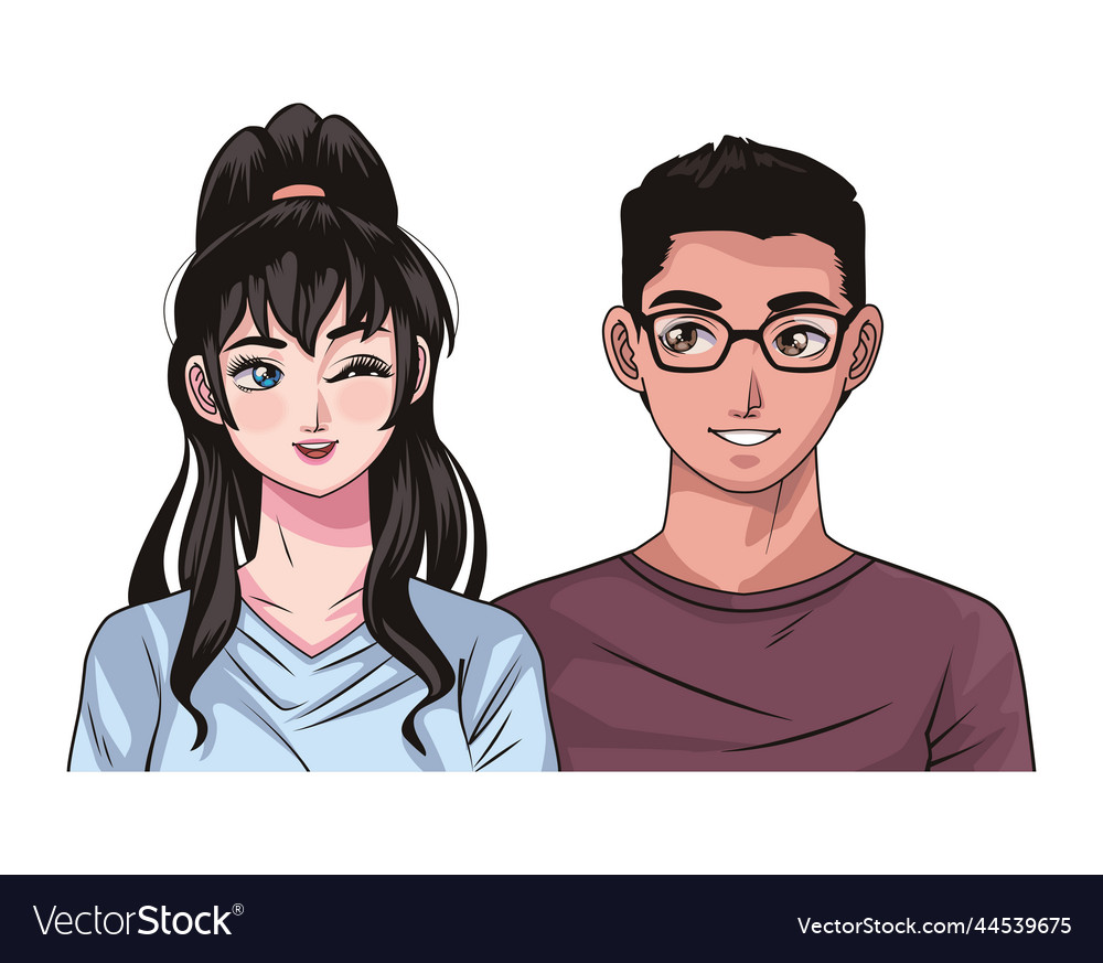 Interracial young lovers couple