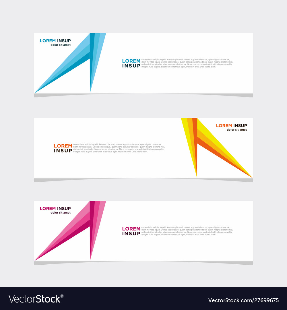 Modern banner web background abstract design