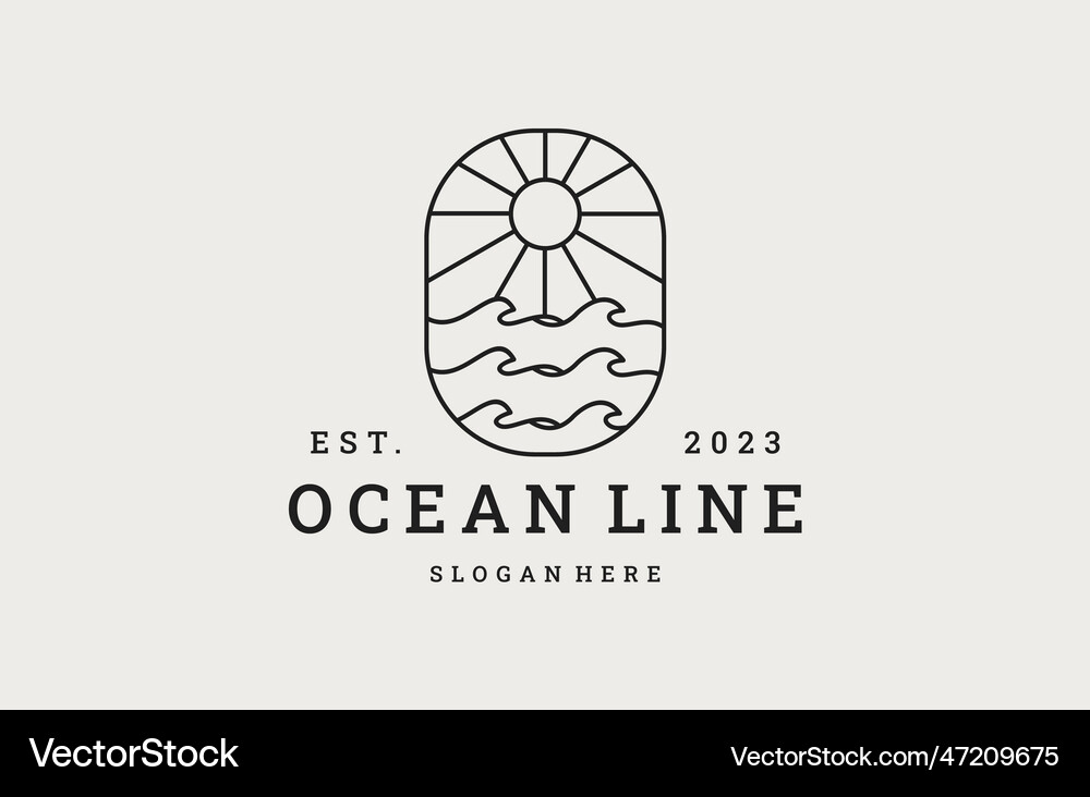 Ocean Royalty Free Vector Image - VectorStock