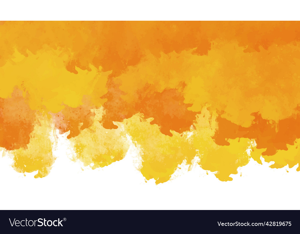 Orange watercolor background for textures Vector Image