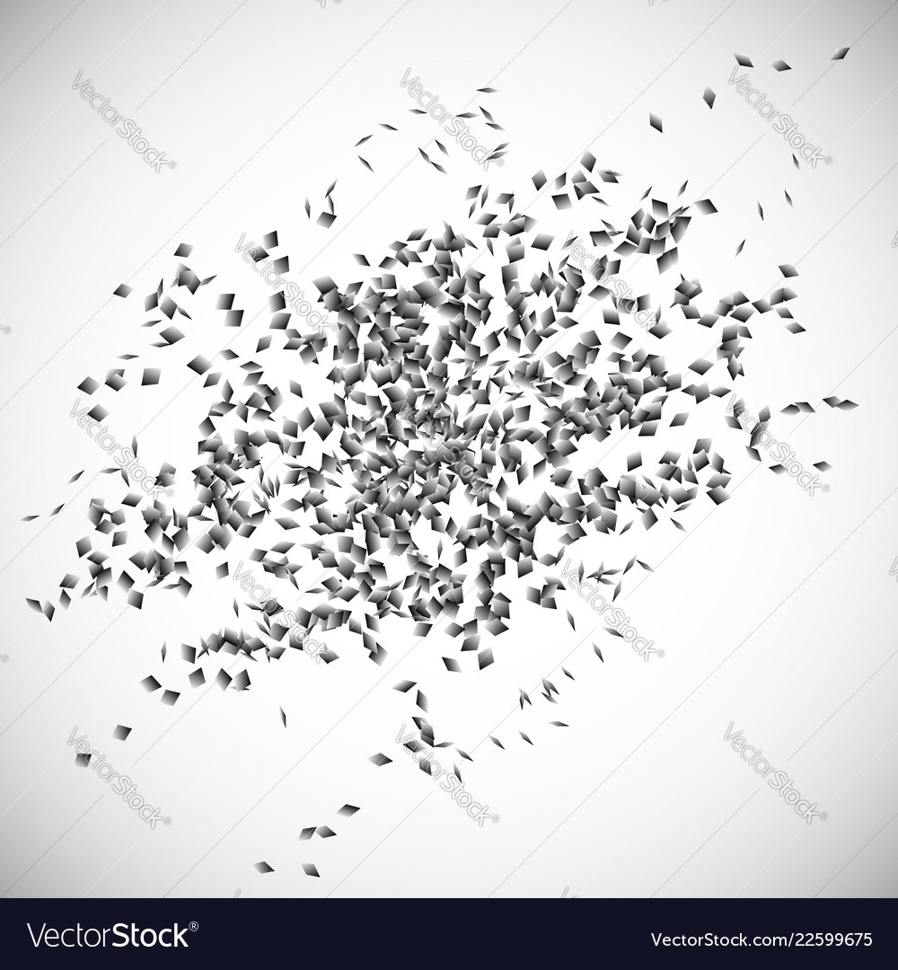 Overlapping scattered random squares abstract art vector image Overlapping scattered random squares abstract art
