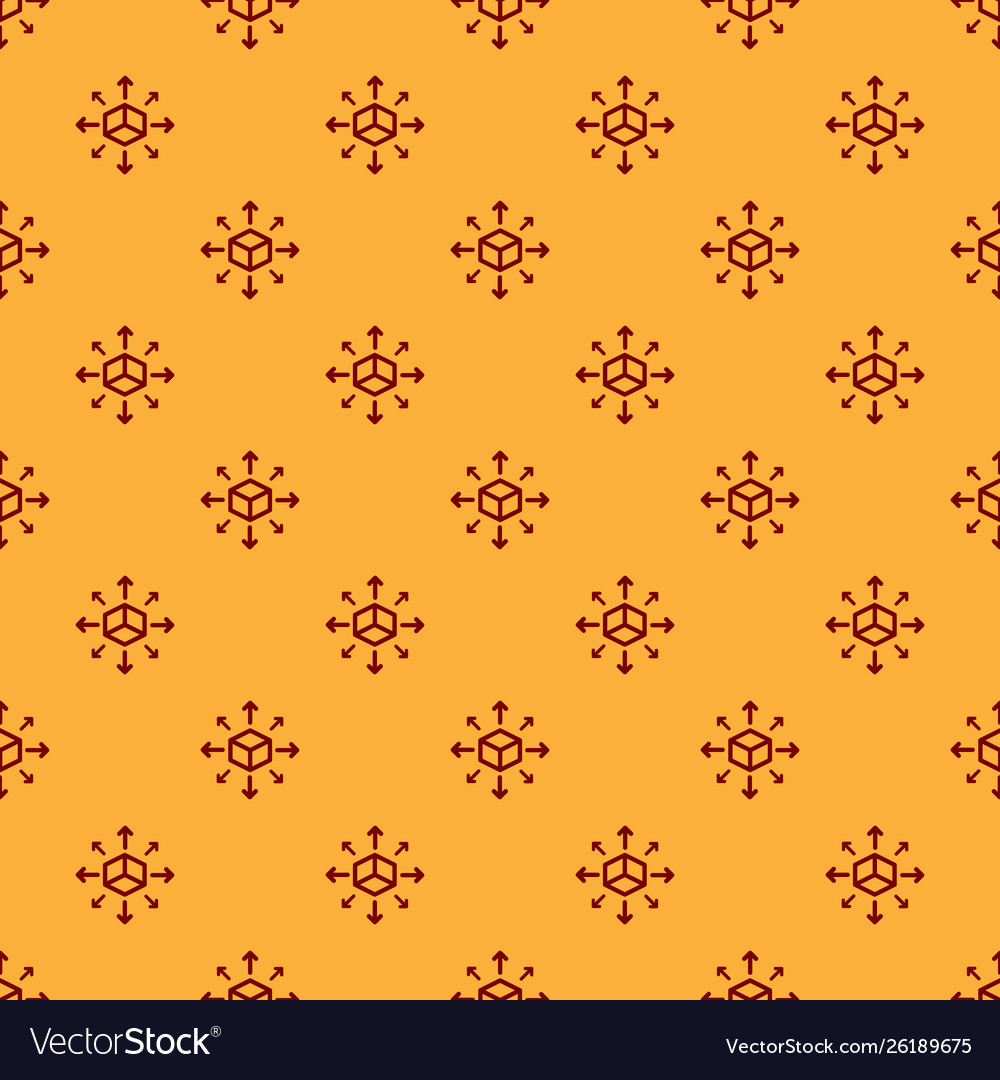 Red distribution icon isolated seamless pattern
