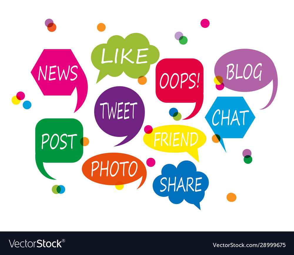 Speech cloud set for chat and messages