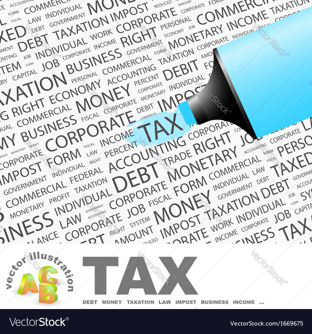 Tax Royalty Free Vector Image VectorStock