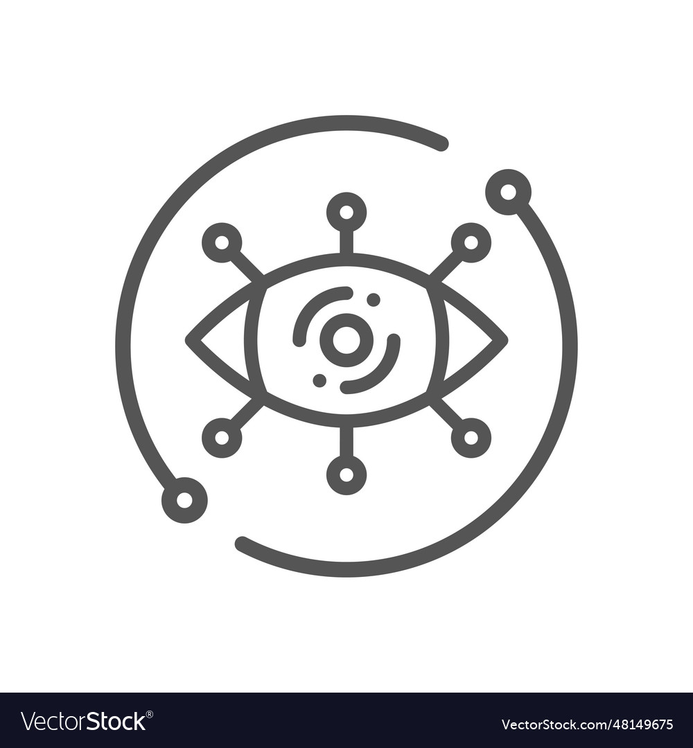 Visualization icon tech modern