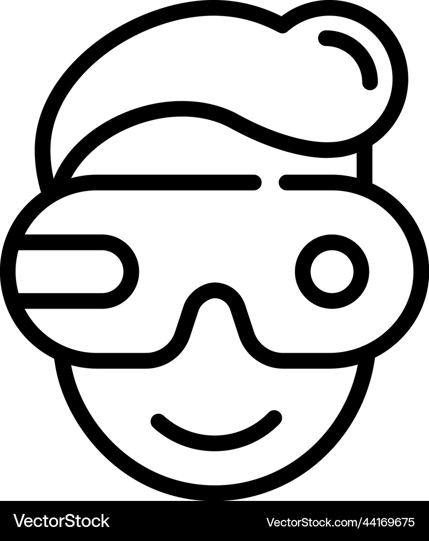 Vr glasses Royalty Free Vector Image - VectorStock