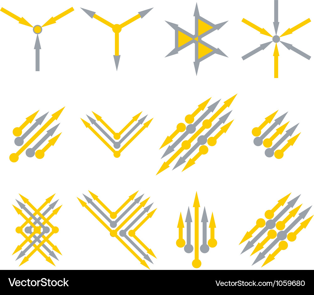 Arrows abstract Royalty Free Vector Image - VectorStock