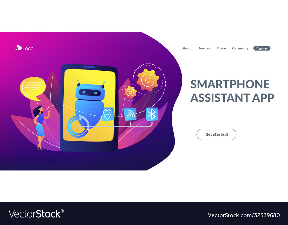 Chatbot virtual assistant via messagingconcept