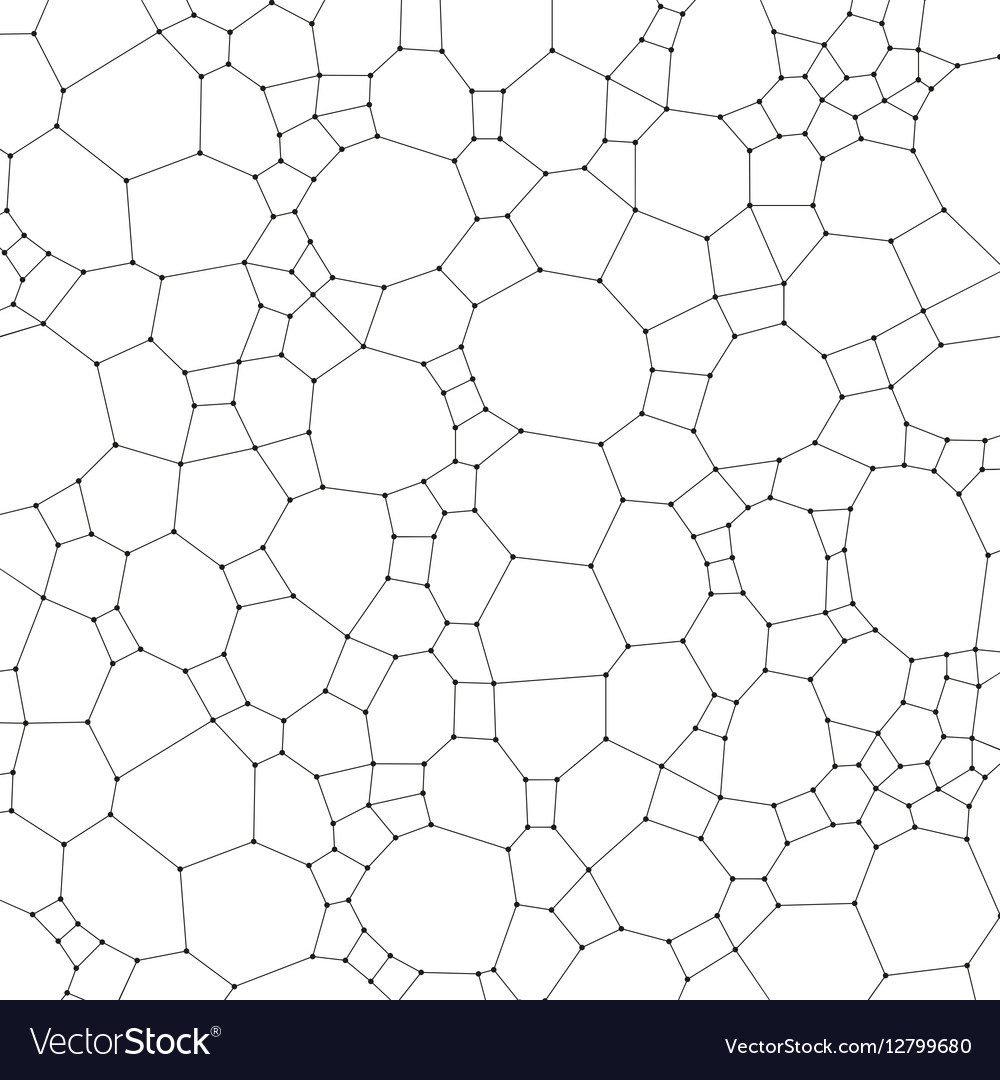 Chemistry pattern molecular texture polygonal Vector Image